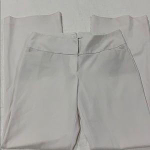 Express Editor white wide leg dress pants